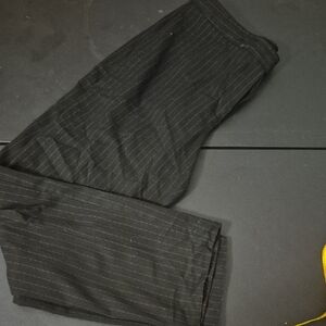 Anne Klein Men's Charcoal Pinstripe Dress Pants